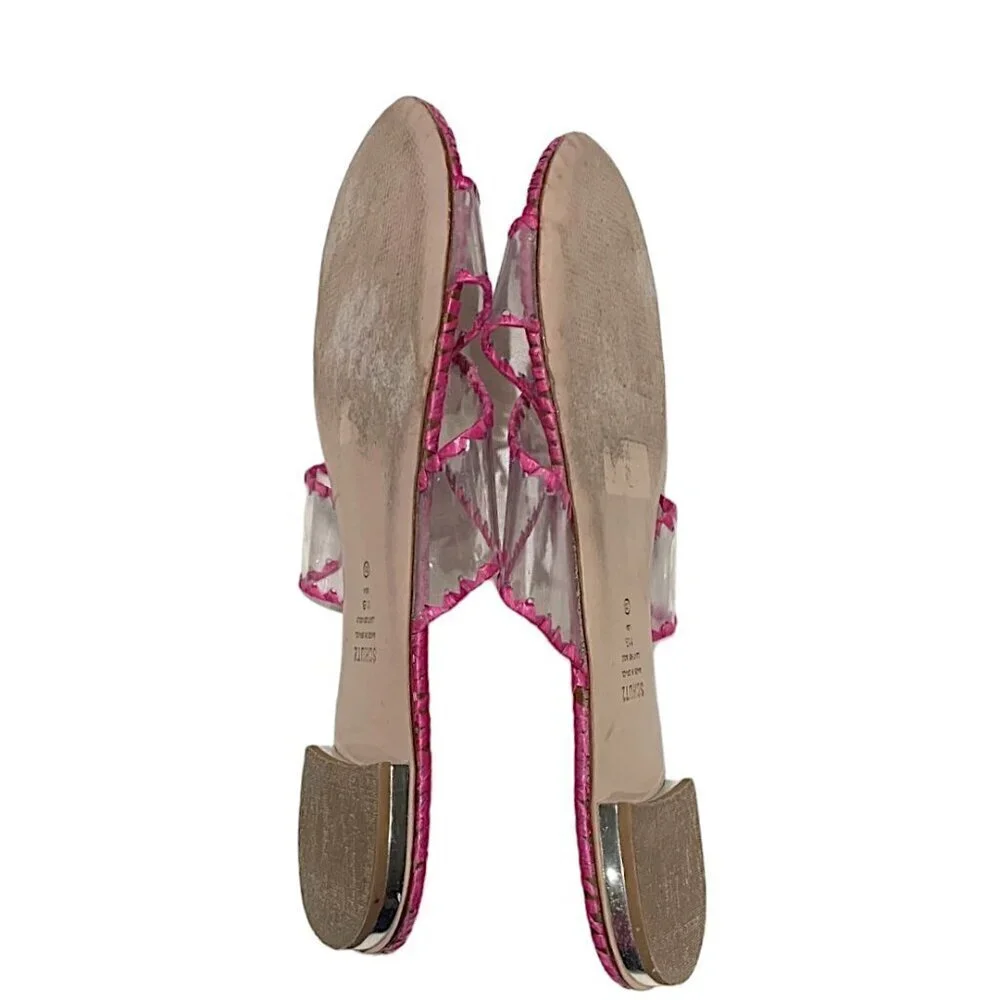 Schutz Pink Aya Sandals Size 11 - Picture 3 of 8